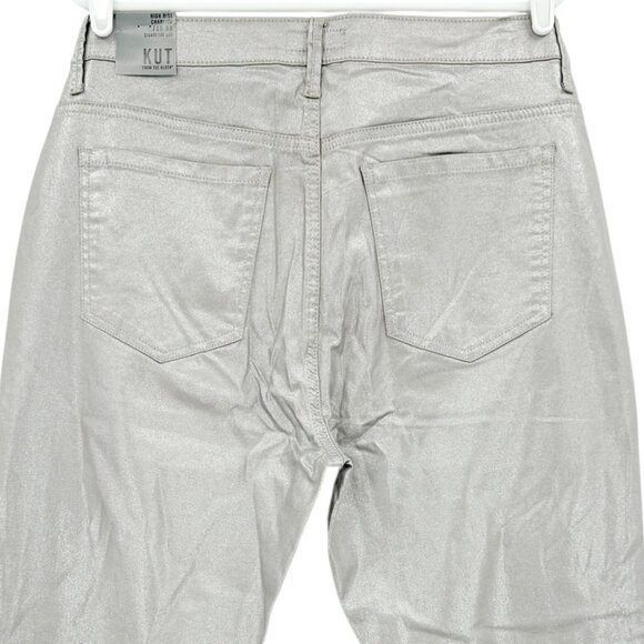 Kut From The Kloth Women's Charlize Fab Ab Cigarette Dark Silver Jeans Sz 14 NWT - Picture 4 of 11